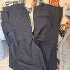 Chic Shein Charcoal Wide-Leg Trousers